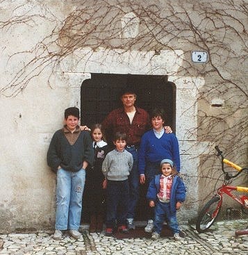 L'attore Terence Hill ospite in famiglia.